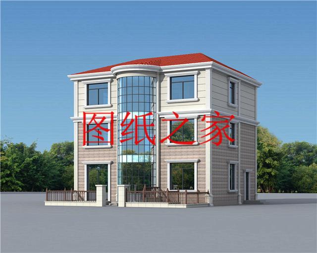 大眾喜愛的三層別墅設計圖，120平米，喜歡就帶回家建造吧！