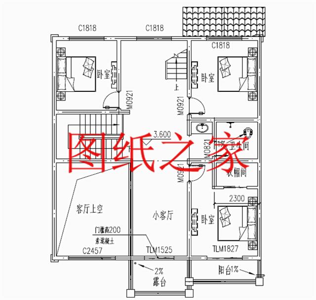 大眾喜愛的三層別墅設計圖，120平米，喜歡就帶回家建造吧！