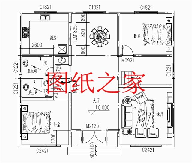 大眾喜愛的三層別墅設計圖，120平米，喜歡就帶回家建造吧！