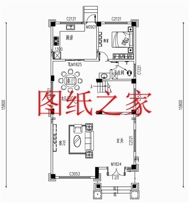 大眾喜愛的三層別墅設計圖，120平米，喜歡就帶回家建造吧！