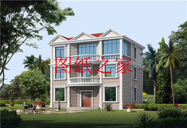 大眾喜愛的三層別墅設計圖，120平米，喜歡就帶回家建造吧！