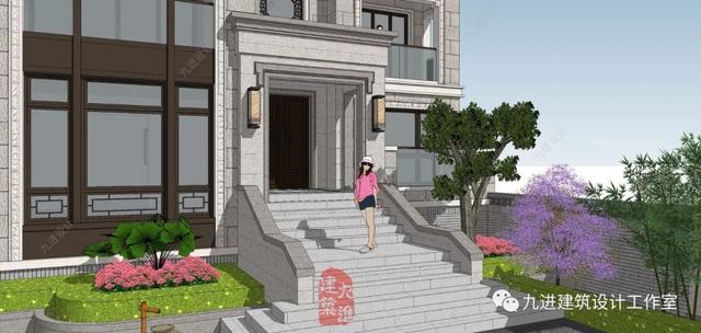 新式別墅設計圖，遠觀能融合于環境，近看細膩有品味！