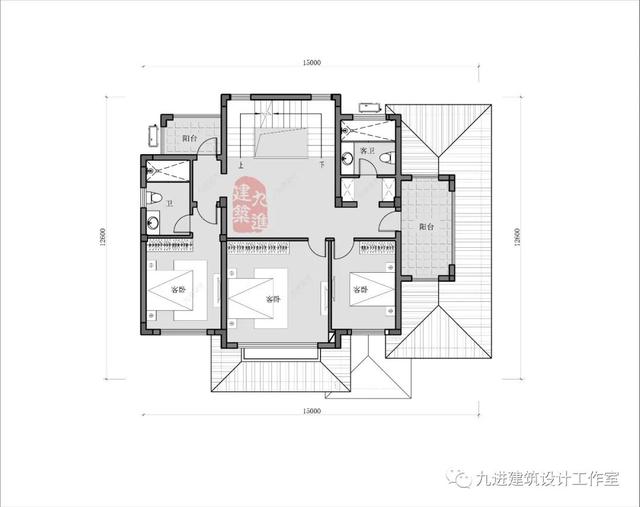 新式別墅設計圖，遠觀能融合于環境，近看細膩有品味！