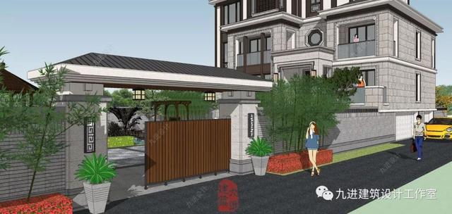 新式別墅設計圖，遠觀能融合于環境，近看細膩有品味！
