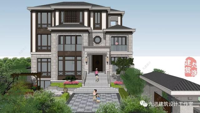 新式別墅設計圖，遠觀能融合于環境，近看細膩有品味！