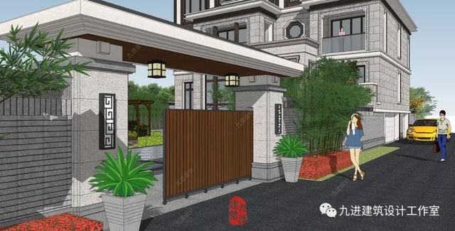 新式別墅設計圖，遠觀能融合于環境，近看細膩有品味！