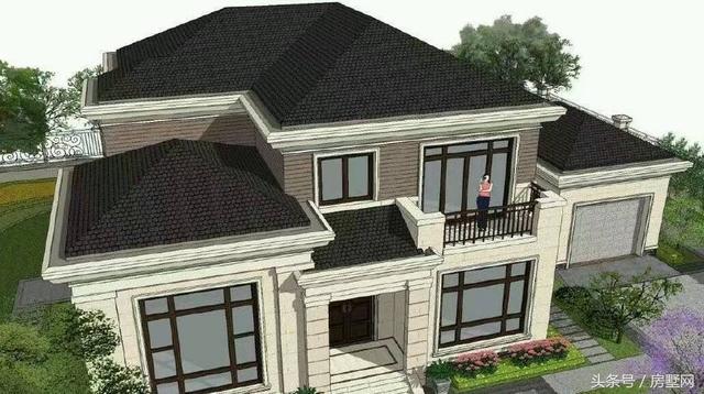 19.2×12.2米簡(jiǎn)歐風(fēng)格別墅設(shè)計(jì)圖，低調(diào)大氣，保證你看了會(huì)有回家建房的欲望