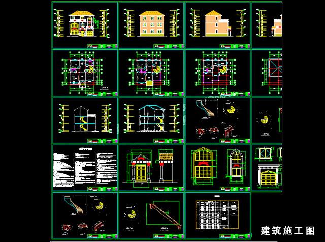 農(nóng)村三層12x12米別墅設(shè)計(jì)圖，全套建筑結(jié)構(gòu)水電施工圖，正符合農(nóng)村房屋住宅風(fēng)格