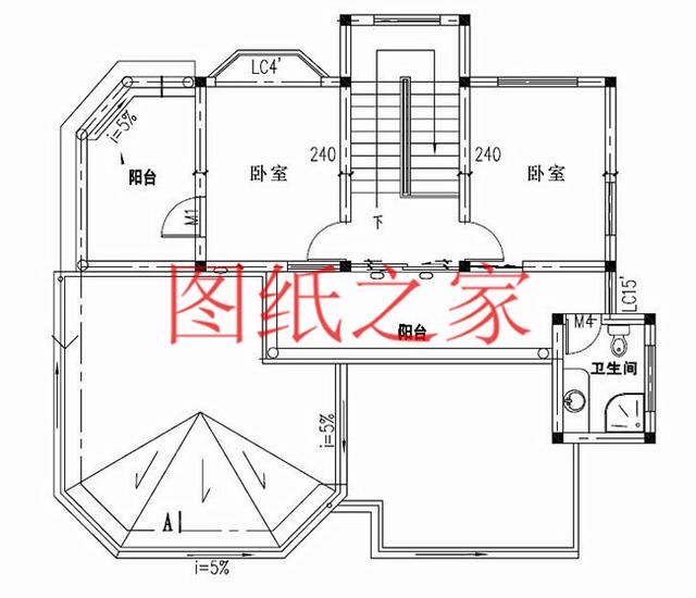 占地面積150平農村三層別墅設計圖，外觀新穎別致，居住舒適
