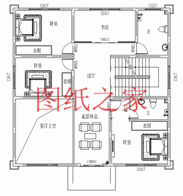 占地面積150平農村三層別墅設計圖，外觀新穎別致，居住舒適