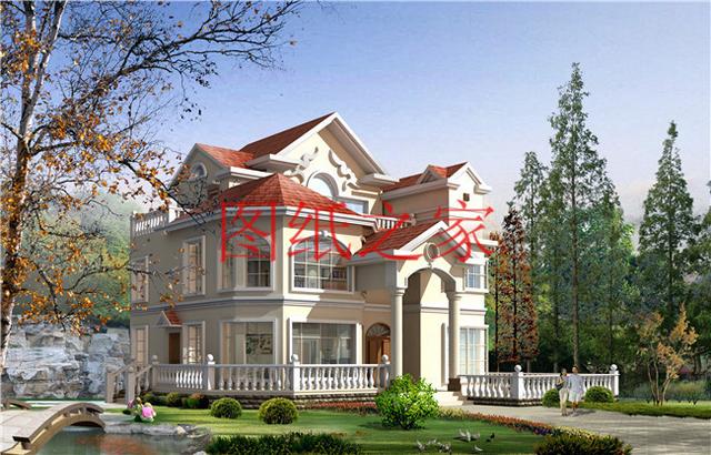 占地面積150平農村三層別墅設計圖，外觀新穎別致，居住舒適