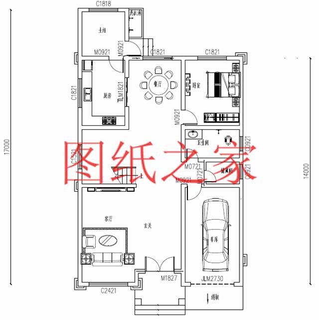 占地面積150平農村三層別墅設計圖，外觀新穎別致，居住舒適