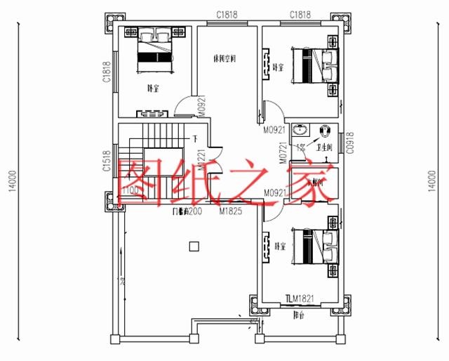 占地面積150平農村三層別墅設計圖，外觀新穎別致，居住舒適