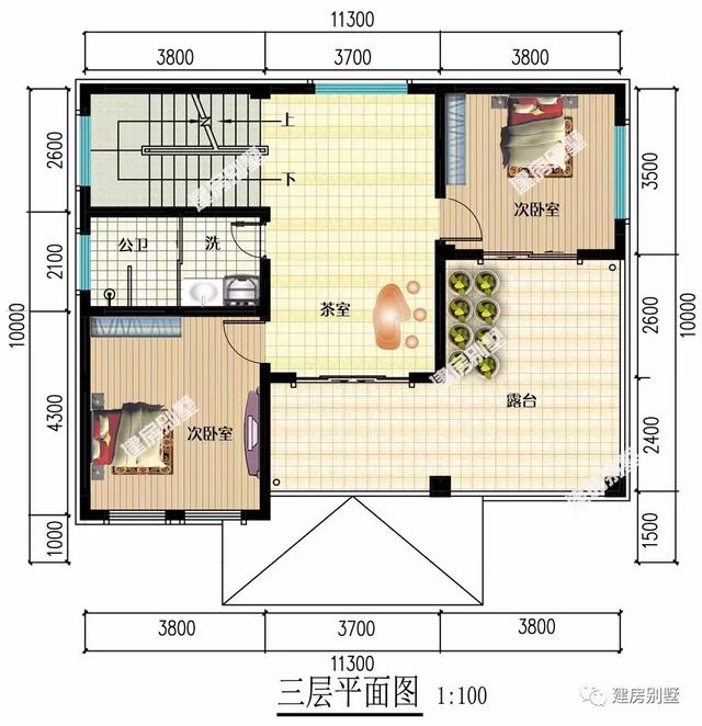 開間11米多的農村別墅設計圖，外觀洋氣，造價也很經濟哦