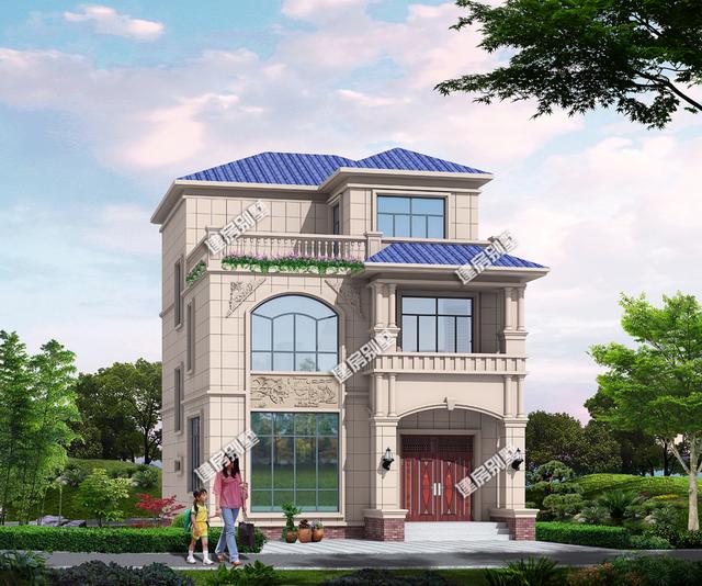 9.3x14.2米三層別墅設計圖，外觀簡單有型，內置布局很實用