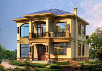 2026二層農(nóng)村新款別墅戶型圖，占地不到110平米