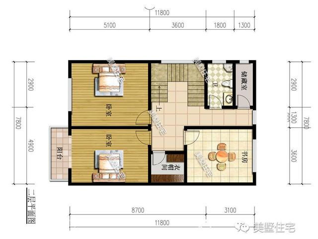 適合宅基地小面寬的別墅設計圖，外觀漂亮，室內布局也十分合理
