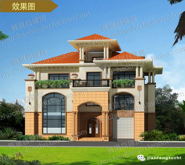 3款農村三層自建房設計圖，每一款都是經典戶型