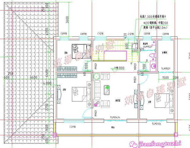 簡約實用二層農村自建別墅設計圖，大陽臺+糧倉+車庫+老人套房設計，超級實用