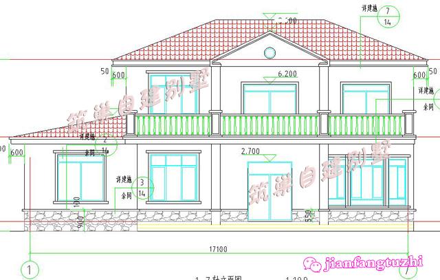 簡約實用二層農村自建別墅設計圖，大陽臺+糧倉+車庫+老人套房設計，超級實用