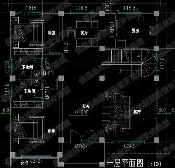 3款三層農村自建房設計施工圖，采光充沛、通風流暢，空間利用率高
