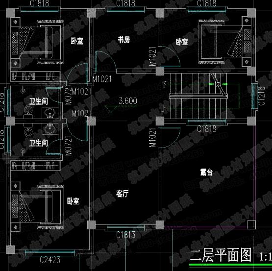 3款三層農村自建房設計施工圖，采光充沛、通風流暢，空間利用率高
