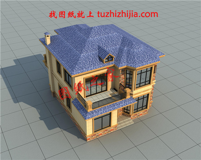 2019二層農村新款別墅戶型圖，占地不到110平米