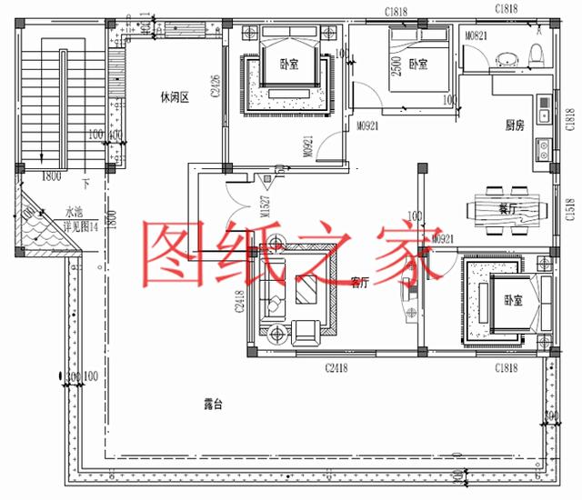二層別墅設(shè)計(jì)圖，高端大氣上檔次，村里人都很羨慕
