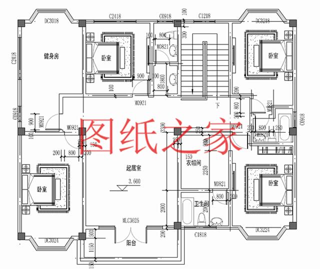 二層別墅設(shè)計(jì)圖，高端大氣上檔次，村里人都很羨慕
