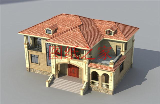 二層別墅設(shè)計(jì)圖，高端大氣上檔次，村里人都很羨慕