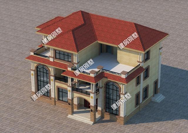 一房兩戶農(nóng)村別墅設計圖，兄弟同心為父母建最溫暖的家