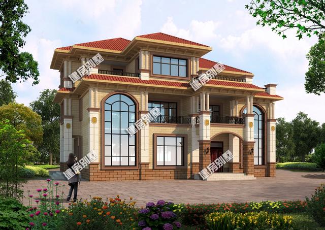 一房兩戶農(nóng)村別墅設計圖，兄弟同心為父母建最溫暖的家