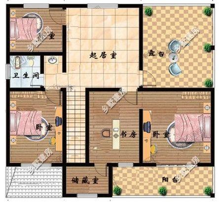 美觀又實用二層歐式別墅設計圖，獨領農村風采