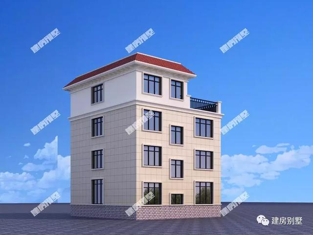 四層農村自建房設計圖，簡約時尚，有一棟這樣的住宅，臉上有光心里有底