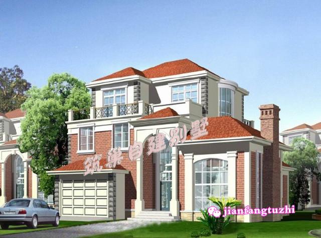 框架結(jié)構(gòu)農(nóng)村三層歐式洋氣別墅設(shè)計(jì)圖，造型美觀，建好讓你風(fēng)風(fēng)光光