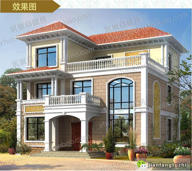 4款三層農(nóng)村住宅設(shè)計圖，帶豪華臥室套房+車庫+挑空客廳，想要的應有盡有