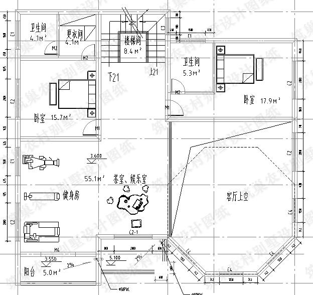 4款三層農(nóng)村住宅設(shè)計圖，帶豪華臥室套房+車庫+挑空客廳，想要的應有盡有