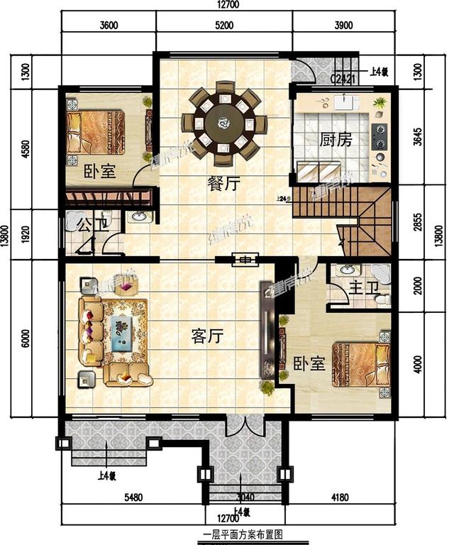 大多數人想建的二層別墅設計圖，層數不高不低，造價不也會太高