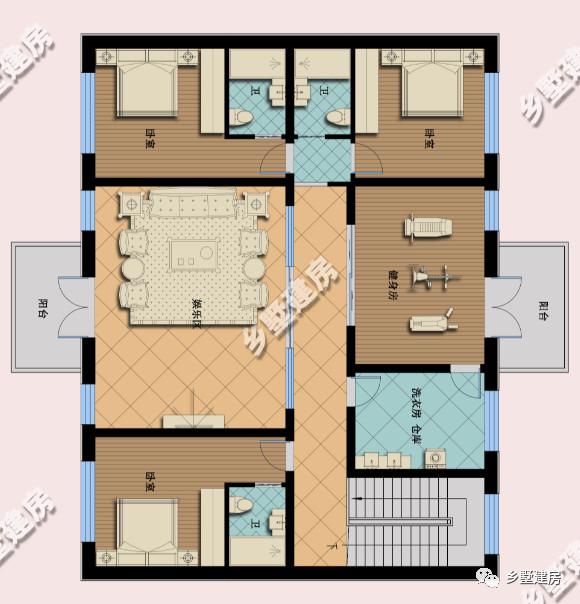 今年新款兩層自建別墅設(shè)計(jì)圖，外觀和室內(nèi)布局都比較適合建在農(nóng)村