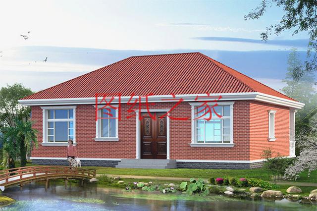 農(nóng)村一層別墅設計圖，經(jīng)濟又實用，溫馨舒適，比樓房更漂亮