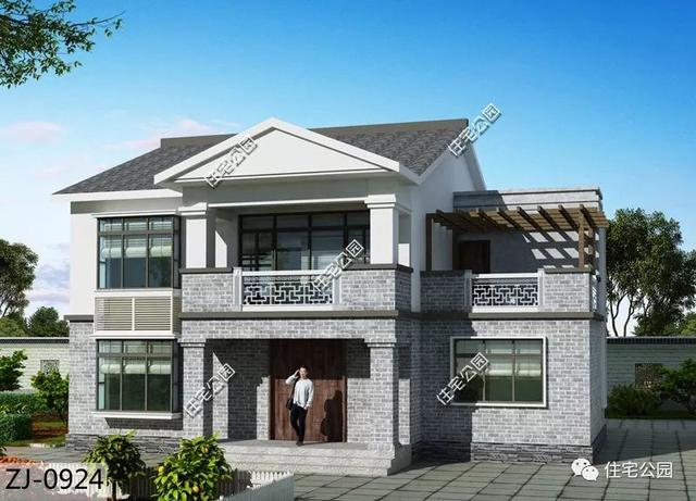 二層中式自建房設(shè)計圖，古樸秀麗更耐看