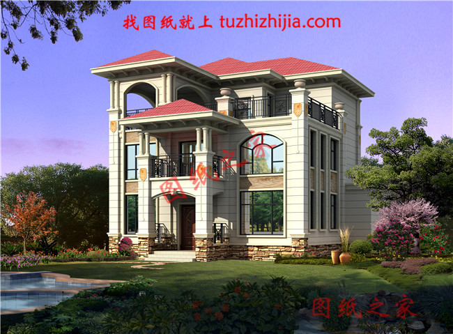 造價50萬左右農(nóng)村三層別墅，高端大氣上檔次，全村最漂亮！