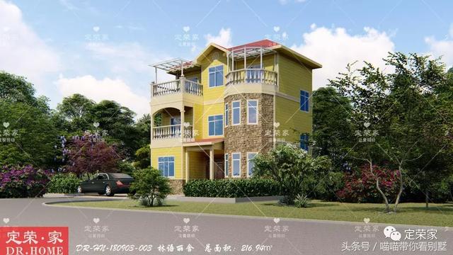 三層別墅設計圖，多臥室，人丁興旺也不怕，可以滿足你的需求