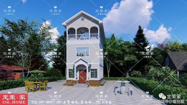 三層別墅設計圖，多臥室，人丁興旺也不怕，可以滿足你的需求