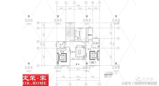三層別墅設計圖，多臥室，人丁興旺也不怕，可以滿足你的需求