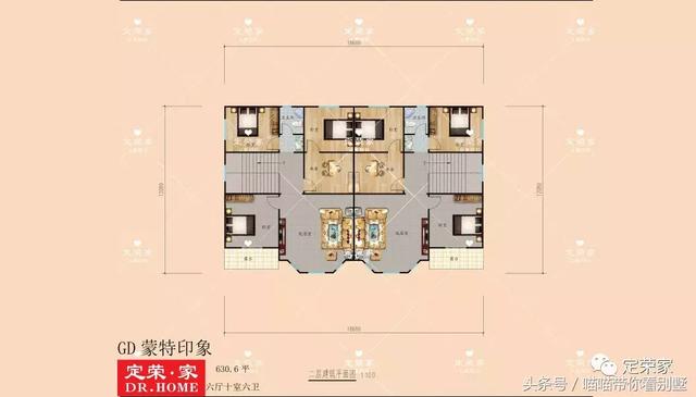 三層別墅設計圖，多臥室，人丁興旺也不怕，可以滿足你的需求