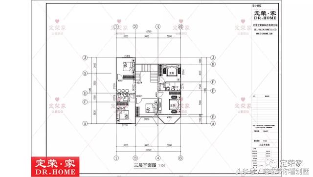 三層別墅設計圖，多臥室，人丁興旺也不怕，可以滿足你的需求