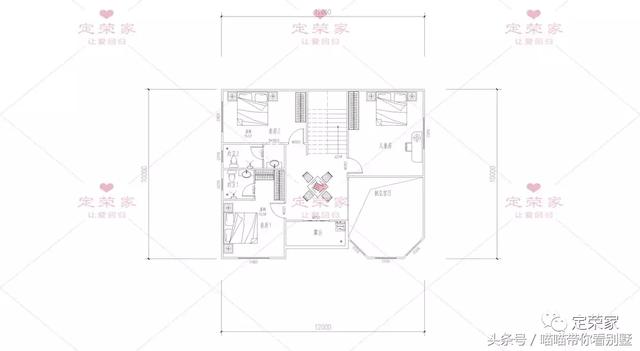 三層別墅設計圖，多臥室，人丁興旺也不怕，可以滿足你的需求