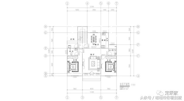 三層別墅設計圖，多臥室，人丁興旺也不怕，可以滿足你的需求