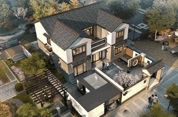 帶小院中式別墅設計圖，古樸大氣好看，不愧是人氣超高的款式